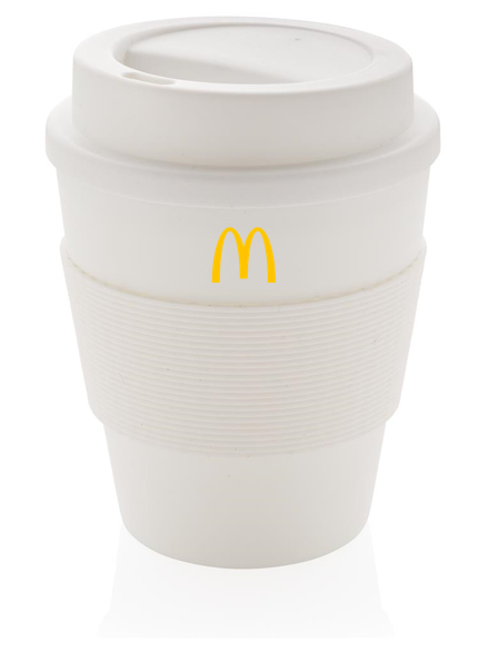 Herbruikbare koffiebeker met schroefdop 350ml