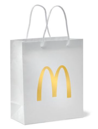 Luxery white paper bag